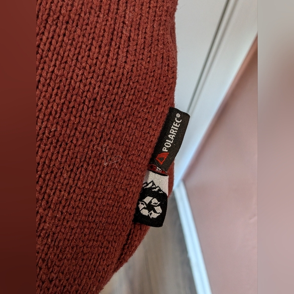 NWOTS Men's Picture Knit Fleece Lined Sweater Marron Large - Picture 4 of 7